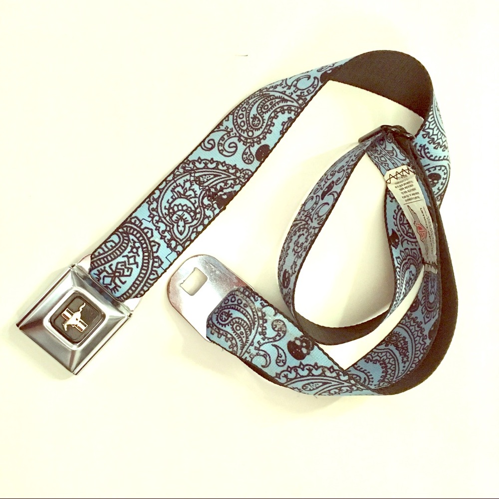 Paisley Buckle-Down seatbelt belt